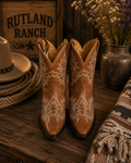 Terra Cosana Boots - front view with Rutland Ranch branding