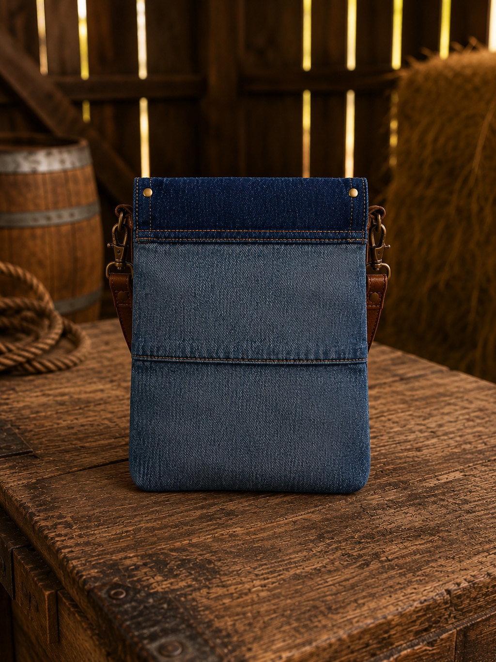 Dahlia Denim Crossbody Bag