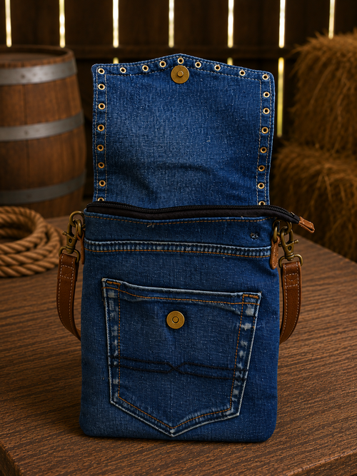 Dahlia Denim Crossbody Bag