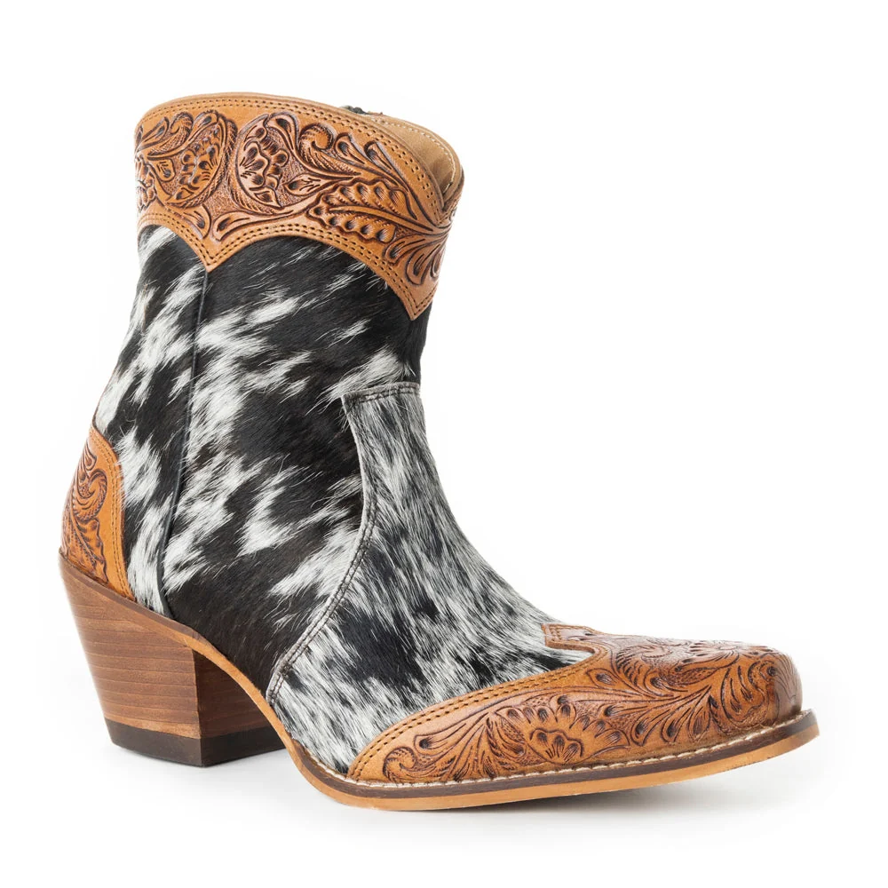 Silverado Hair-on Hide & Hand-tooled Boots - product shot